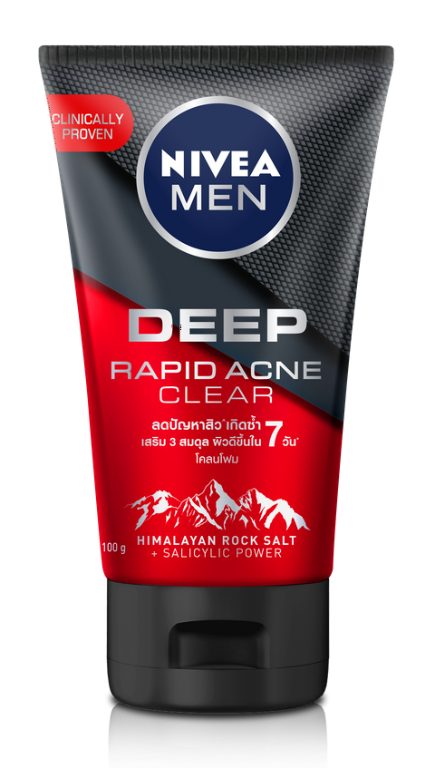 Boots, NIVEA MEN DEEP RAPID ACNE FOAM 100G