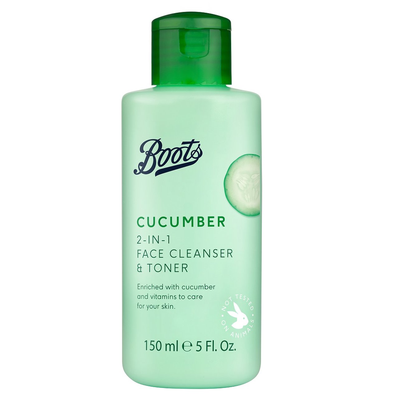 Boots, BOOTS CUCUMBER 2IN1 FACE CLEANSER & TONER 150ML