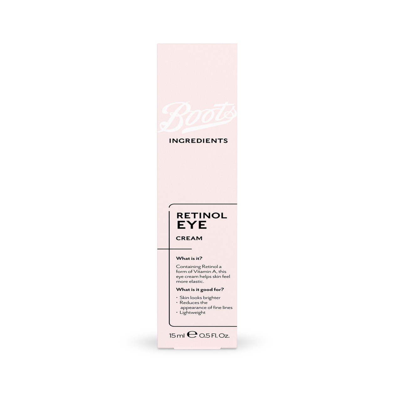 Boots, BOOTS INGREDIENTS RETINOL EYE CREAM 15 ML