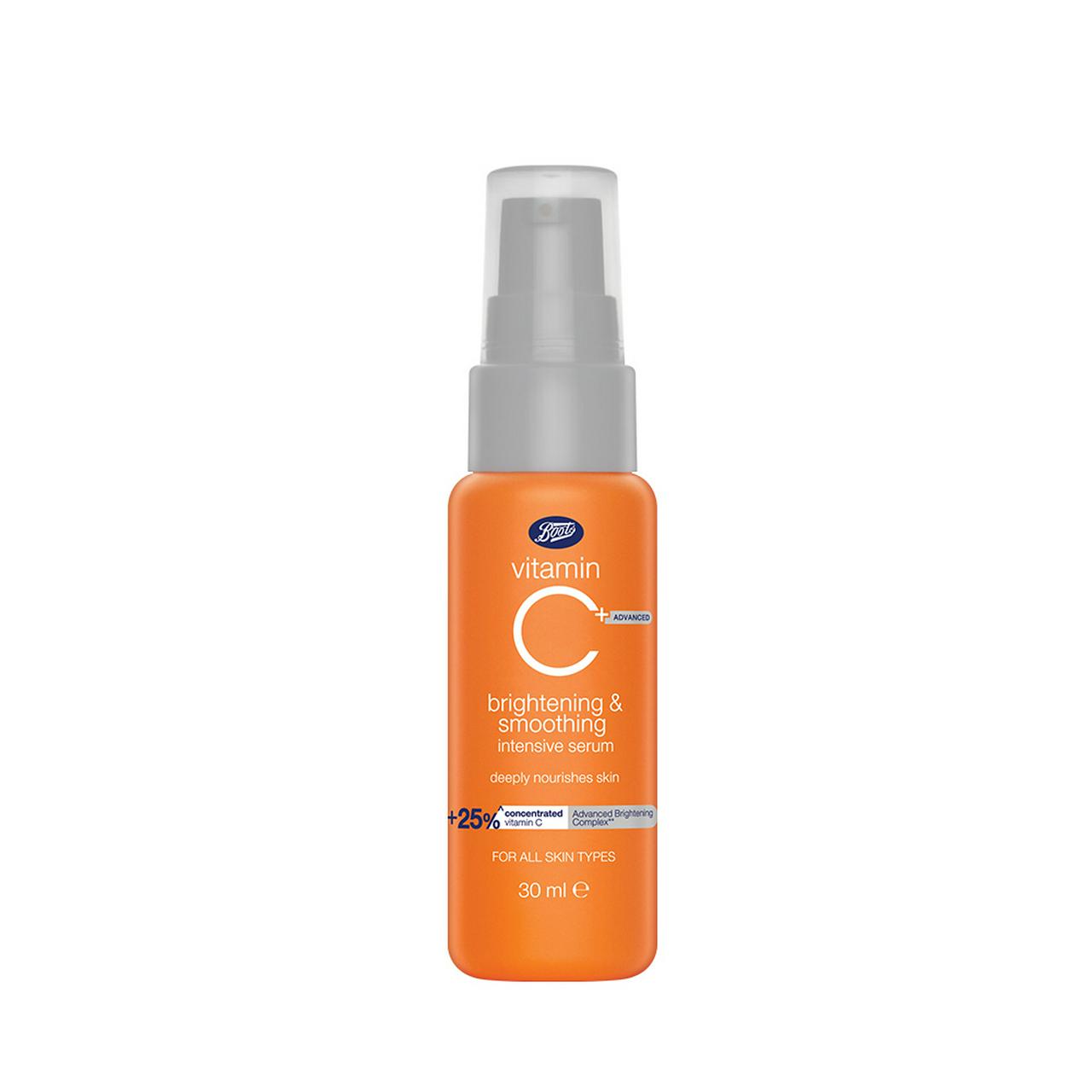 Boots, Boots Vitamin C ADVANCED Brightening & Smoothing Intensive Serum 30  ml