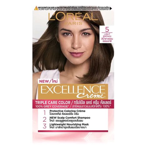 Boots, L'OREAL EXCELLENCE PRO KERATIN CREAM HAIR COLOR NO. 5 Natural ...