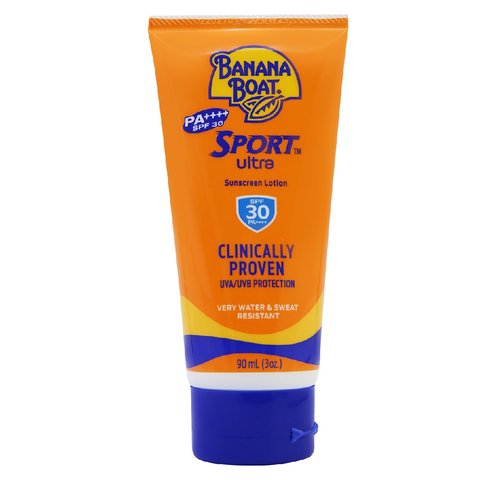 Boots, บานาน่า โบ๊ท สปอร์ต อัลตร้า โพลเท็ค ซันสกรีนโลชั่น SPF30 PA+++ 90มล.