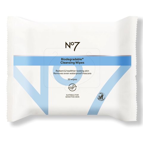 Boots, No7 Biodegradable Makeup Removing Wipes 30Pcs