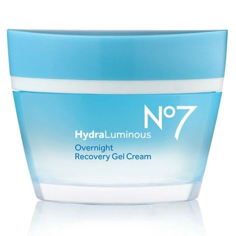 Boots, No7 Hydraluminous Overnight Recovery Gel Cream 50Ml