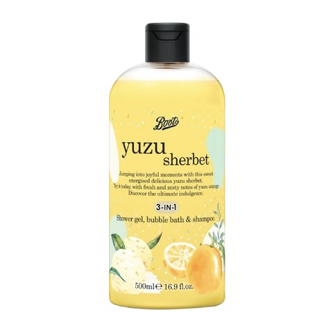 Flavour Yuzu Sherbet Shower Gel Bubble Bath & Shampoo