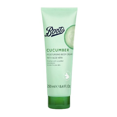 Boots Cucumber Moisturising Body Cream With Aloe Vera