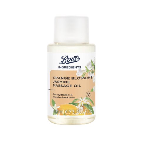 Ingredients Orange Blossom & Jasmine Massage Oil