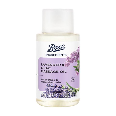 Ingredients Lavender & Lilac Massage Oil