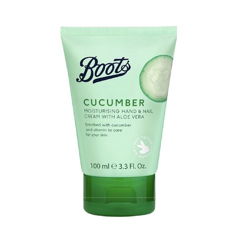 Boots Cucumber Moisturising Hand & Nail Cream With Aloe Vera